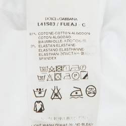 Pre Owned Dolce & Gabbana White Cotton Button Front Shirt 4 yrs