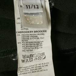 Pre Owned Dolce & Gabbana Kids Black Printed Crewneck T-Shirt 11/12 Yrs 