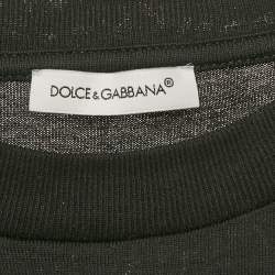 Pre Owned Dolce & Gabbana Kids Black Printed Crewneck T-Shirt 11/12 Yrs 