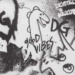 Pre Owned Dolce & Gabbana Kids White Printed Jersey High Neck T-shirt 6 Yrs