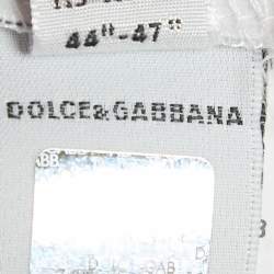 Pre Owned Dolce & Gabbana Kids White Printed Jersey High Neck T-shirt 6 Yrs