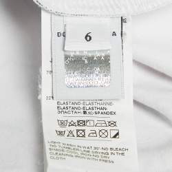 Pre Owned Dolce & Gabbana Kids White Printed Jersey High Neck T-shirt 6 Yrs