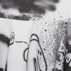 Pre Owned Dolce & Gabbana Kids White Printed Jersey High Neck T-shirt 6 Yrs