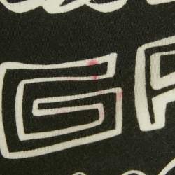 Pre Owned Dolce & Gabbana Kids Black Printed Jersey Leggings 6Yrs