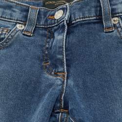 Pre Owned Dolce & Gabbana Kids Blue Denim Jeans 12/18M Waist 18"