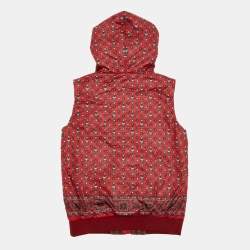 مملوكة مسبقًا Dolce & Gabbana Kids Red Owl Printed Gillet Size 9/10 Yrs