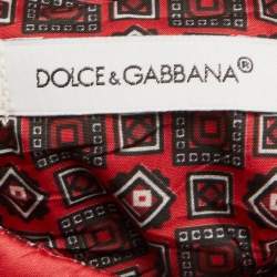 مملوكة مسبقًا Dolce & Gabbana Kids Red Owl Printed Gillet Size 9/10 Yrs