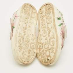 Pre Owned حذاء رياضي بطبعات زهور متعددة الألوان جلد دولتشي أند غابانا مقاس 25