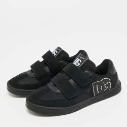 مملوكة مسبقًا حذاء رياضي دولتشي أند غابانا شبكة سوداء سورينتو منخفض من أعلى مقاس 41