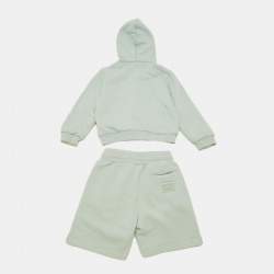 Pre Owned هودي وشورت دولتشي أند غابانا لايت جرين جيرسي بشعار بليت مقاس 18-24 شهر