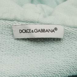 Pre Owned هودي وشورت دولتشي أند غابانا لايت جرين جيرسي بشعار بليت مقاس 18-24 شهر