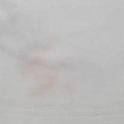 مملوكة مسبقًا ``` 
تي شيرت دولتشي أند غابانا جونيور أبيض بطبعة مفلوقة جيرسي 2-3 سنوات
```