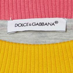 Dolce & Gabbana Multicolor Brocade Patchwork Jumper 5 Yrs