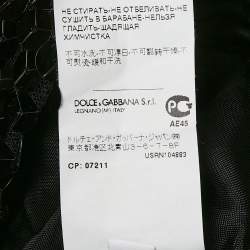 Dolce & Gabbana Black Sequin Logo Applique Detail Sleeveless Dress 5 Yrs