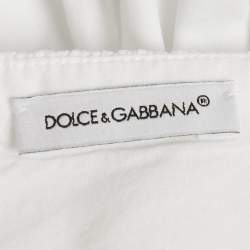 Dolce & Gabbana Kids White Lace Trim Cotton Dress 11 Yrs 