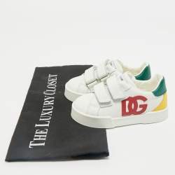 Pre Owned Dolce & Gabbana Multicolor Leather Portofino Sneakers Size 23