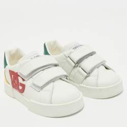 Pre Owned Dolce & Gabbana Multicolor Leather Portofino Sneakers Size 23