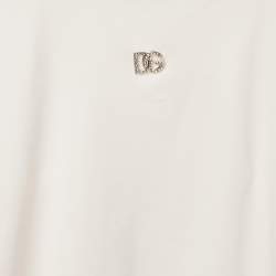Dolce & Gabbana Kids White DG Charm Jersey T-Shirt 11/12 Yrs
