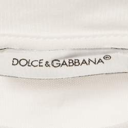 Dolce & Gabbana Kids White DG Charm Jersey T-Shirt 11/12 Yrs