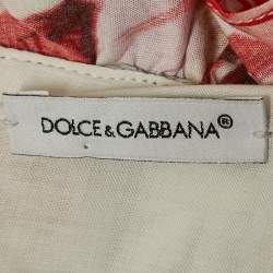 Pre Owned Dolce & Gabbana Kids Multicolor Floral Print Cotton Tiered Dress 11/12 Yrs