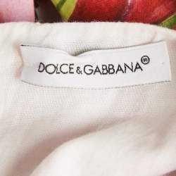 Pre Owned Dolce & Gabbana Kids Pink Floral Print Poplin Dress 7/8 Yrs