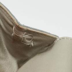 Pre Owned Dolce & Gabbana Silver Leather Miss Sicily Bambino Top Handle Bag