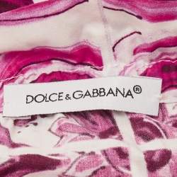 Pre Owned Dolce & Gabbana Kids Majolica Print Cotton Top & Skirt Set 5/4 Yrs