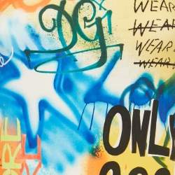 Pre Owned Dolce & Gabbana Kids Orange Printed Jersey A-Line Short Dress 6 Yrs