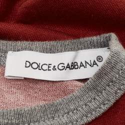 Pre Owned Dolce & Gabbana Kids Maroon Owl Print Cotton Romper 3-6 Months 