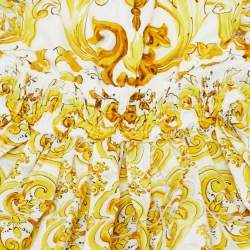 Pre Owned Dolce & Gabbana Kids Yellow Majolica Print Cotton Dress & Shorts Set 12/18 Months 