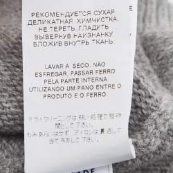 Pre Owned Dolce & Gabbana Grey Intarsia Wool Knit Sweater 6Yrs
