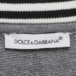 Pre Owned Dolce & Gabbana Kids Grey Queen Applique Sweatshirt 6Yrs