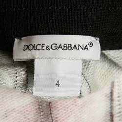 Pre Owned Dolce & Gabbana Kids Black Floral Print Cotton 3 Piece Set 4/6 Yrs