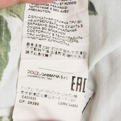 Pre Owned Dolce & Gabbana Kids Blue Floral Print Poplin Dress 11-12Yrs