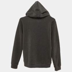 Pre Owned Dolce & Gabbana Kids Grey Cotton Hooded Jacket Size 11/12 Yrs