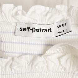 مملوكة مسبقًا فستان دولتشي وغابانا أبيض قطني مطرز 6-7 سنوات