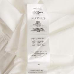 مملوكة مسبقًا فستان دولتشي وغابانا أبيض قطني مطرز 6-7 سنوات