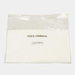 مملوكة مسبقًا Dolce & Gabbana Kids Cream/Gold Brocade Gathered Dress 11/12Yrs