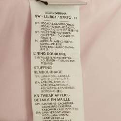 Pre Owned هودي بدور دمية فرو مزيف وردي دولتشي آند غابانا 7/8 سنوات