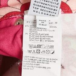 Pre Owned جينز دولتشي وغابانا كيدز دنيم بطبعة بيزلي وردي 9-10 سنوات/خصر 24 بوصة