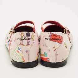 مملوكة مسبقًا شقق باليه جلد براءات اختراع أحمر دولتشي أند غابانا مقاس 23