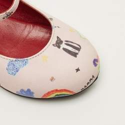 مملوكة مسبقًا شقق باليه جلد براءات اختراع أحمر دولتشي أند غابانا مقاس 23