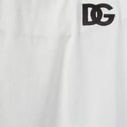مملوكة مسبقًا Dolce & Gabbana Kids White/Black Logo Print Cotton Set 2Yrs