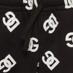 مملوكة مسبقًا Dolce & Gabbana Kids White/Black Logo Print Cotton Set 2Yrs