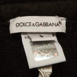 مملوكة مسبقًا Dolce & Gabbana Kids White/Black Logo Print Cotton Set 2Yrs