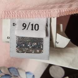 Pre Owned فستان بقطن مزخرف بطبعة كابري زهري دولتشي وغابانا كيدز 9/10 سنوات