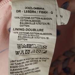 Pre Owned فستان بقطن مزخرف بطبعة كابري زهري دولتشي وغابانا كيدز 9/10 سنوات