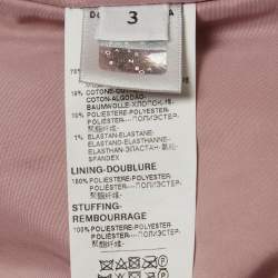 مملوكة مسبقًا فستان جاكيت دنيم وفرو خوخي/أزرق دولتشي و غابانا أطفال 3 سنوات