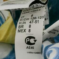 Pre Owned Dolce & Gabbana Kids Multicolor Printed Cotton Dress 8Yrs