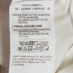 Pre Owned تنورة دولتشي آند غابانا طويلة قطن بطبعة زهور وردية 7/8 سنوات